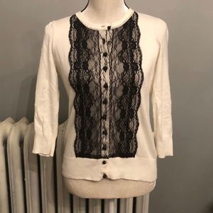 Lace Appliqué Medium Sweater
